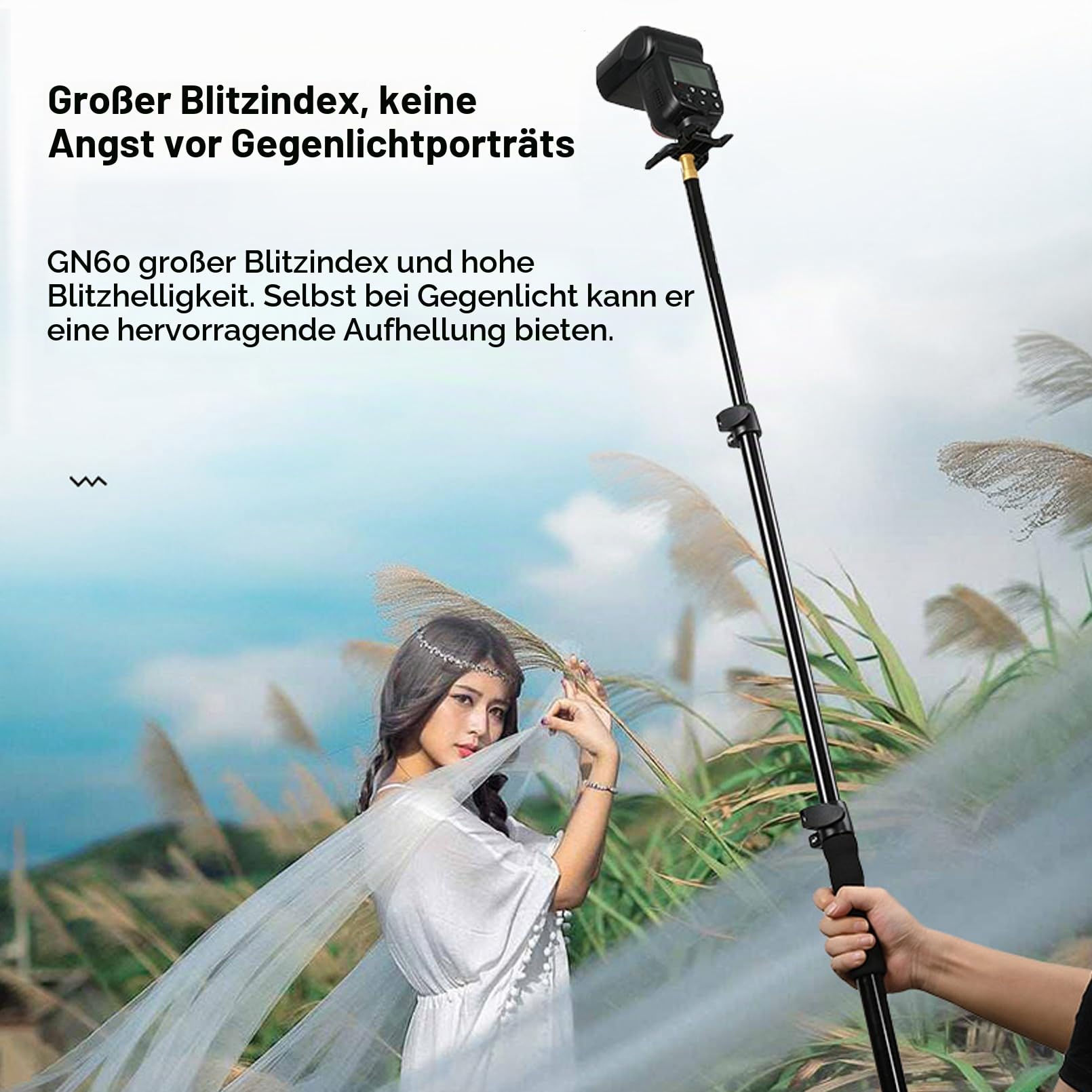 Godox TT600 2.4G Wireless Flash Speedlite Master/Slave Blitz mit integriertem Auslösesystem Kompatibel für Canon Nikon Pentax Olympus Fujifilm Panasonic (TT600)