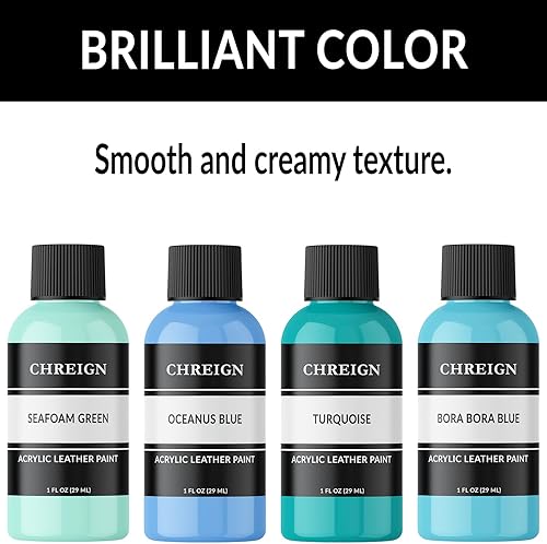 Miniatura 2 de Pintura acrílica para cuero, color marrón medianoche, pintura personalizada, zapatos, zapatillas y bolsas de 1 oz.