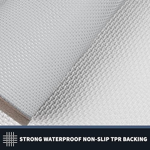 Miniatura 4 de PURRUGS Tapete para puerta de Dirt Trapper de 24 x 36 pulgadas, antideslizante, lavable a máquina, rascador de zapatos, alfombra de bienvenida súper