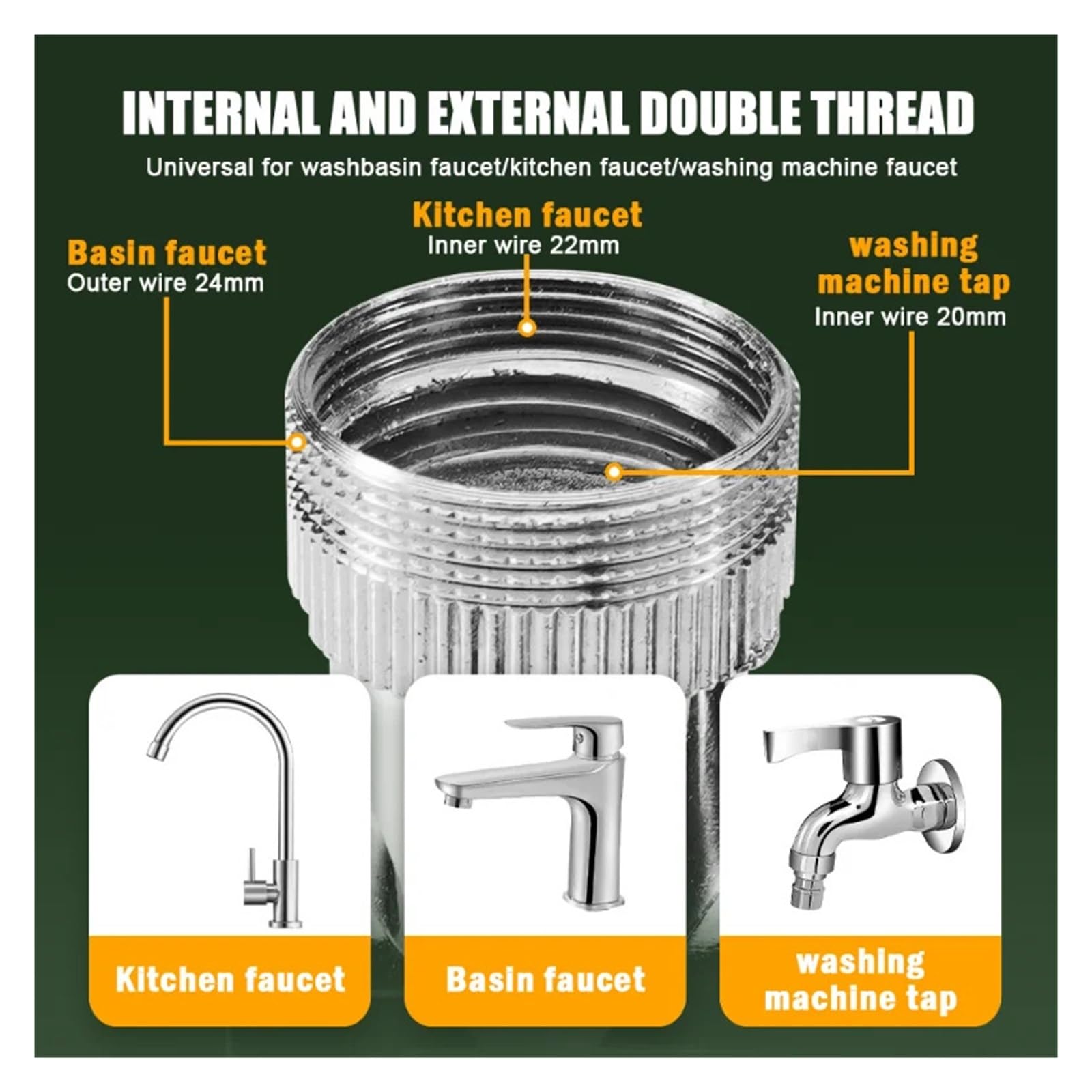 Aireador De Grifo Giratorio Universal Retráctil 1440 °, 2 Modos Salida Agua, Extensor Brazo Robótico, Filtro Salpicaduras For Fregadero Baño Bien Hecho(Dual Modes Black)