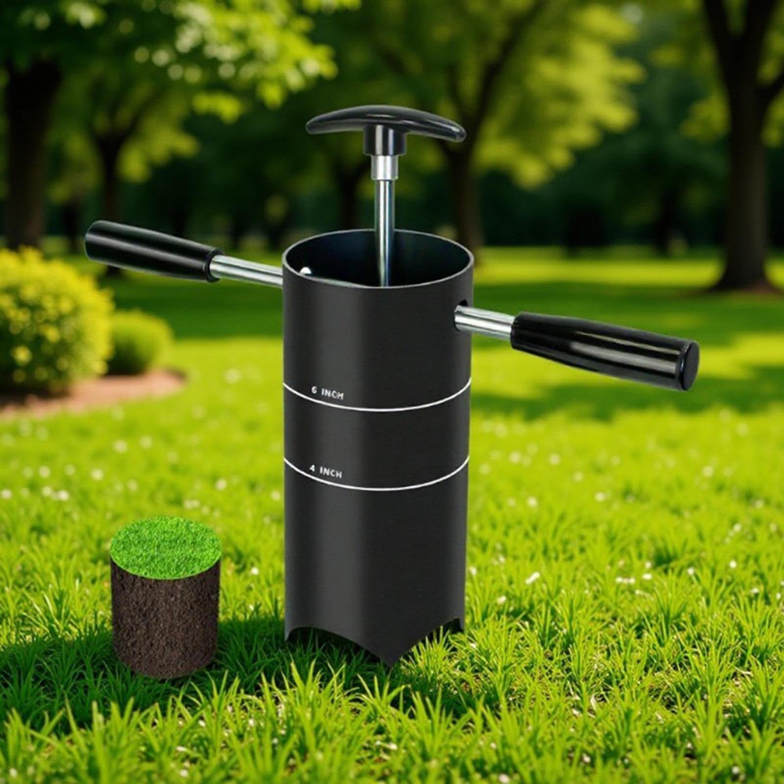Cortador De Agujeros Para Green De Putting Estándar Portátil | Cavador De Hoyos Estándar Con Mango Desmontable Para Juego De Bolas Al Aire Libre En Patio, Césped Y