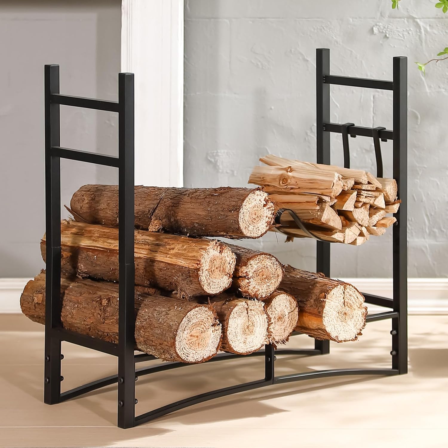 YiLifebes Firewood Rack Indoor 33 Inch Firewood Holders
