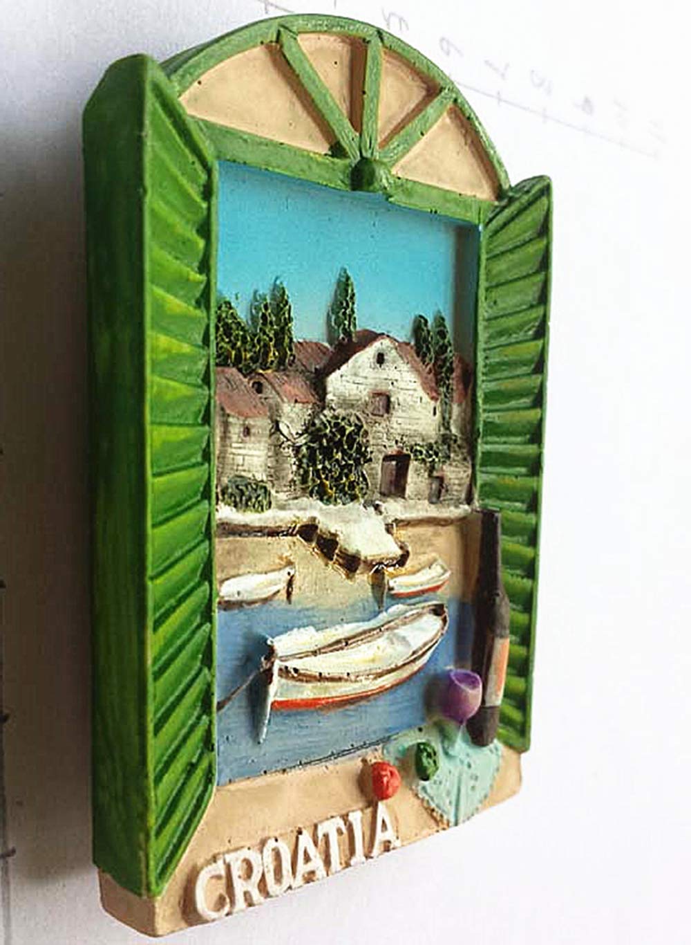 Aimant Réfrigérateur Toulouse France : 3D, Résine, 7,3x6 Cm, Souvenir De Voyage Artisanal