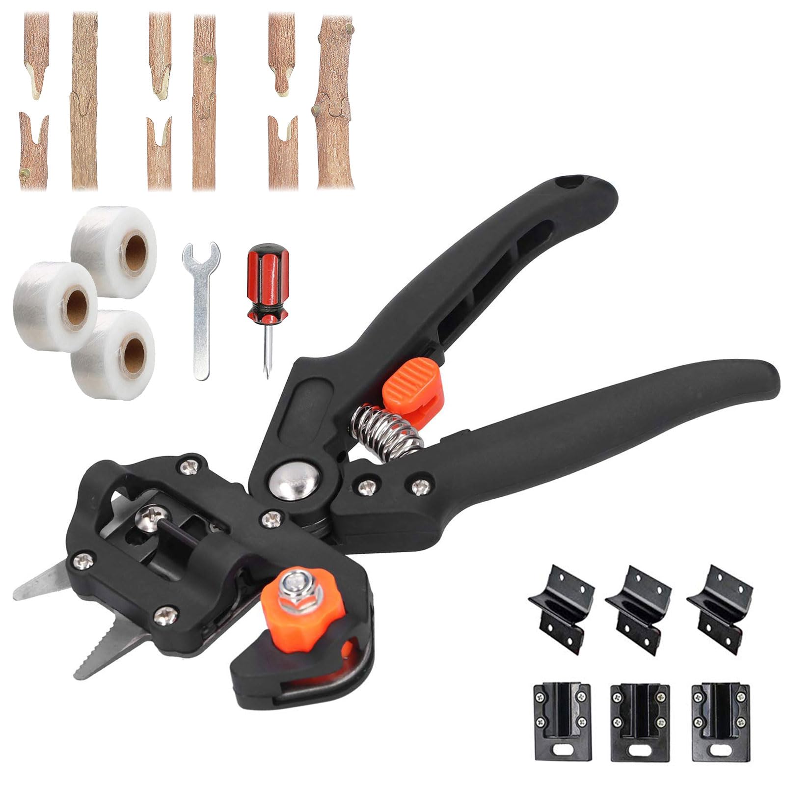 Coupe de branches facilitée grâce au kit de greffage 2 en 1 et ses outils d'élagage