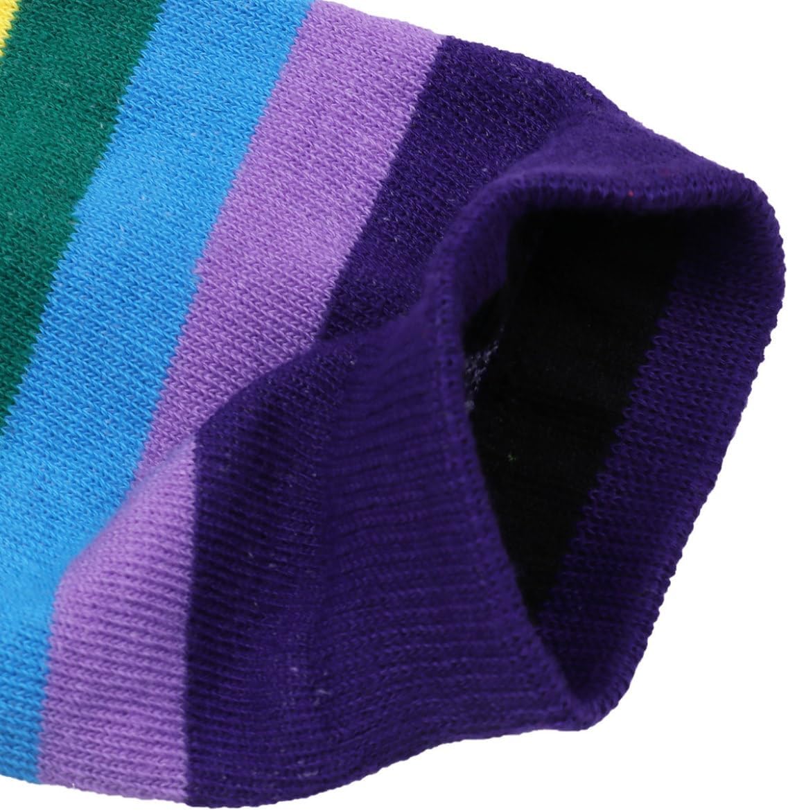 Kaerm Women Girls Striped Knee Thigh High Socks Leg Warmers Costume Party Cosplay