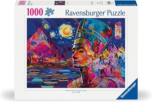 Miniatura 7 de Ravensburger Nefertiti on The Nile Jigsaw Puzzle 1000 piezas únicas Tecnología Softclick Experiencia agradable de rompecabezas