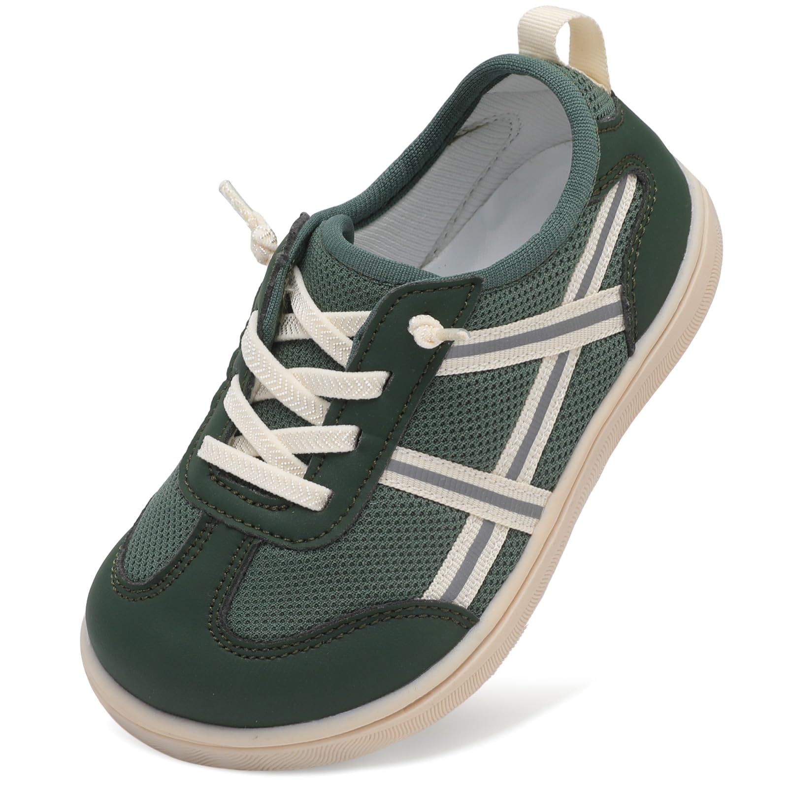 LeIsfIt Toddler Shoes Boys Girls Wide Barefoot Shoes Kids Slip on Casual Sneakers Breathable Non-Slip Sneakers for Walking Play School Tennis