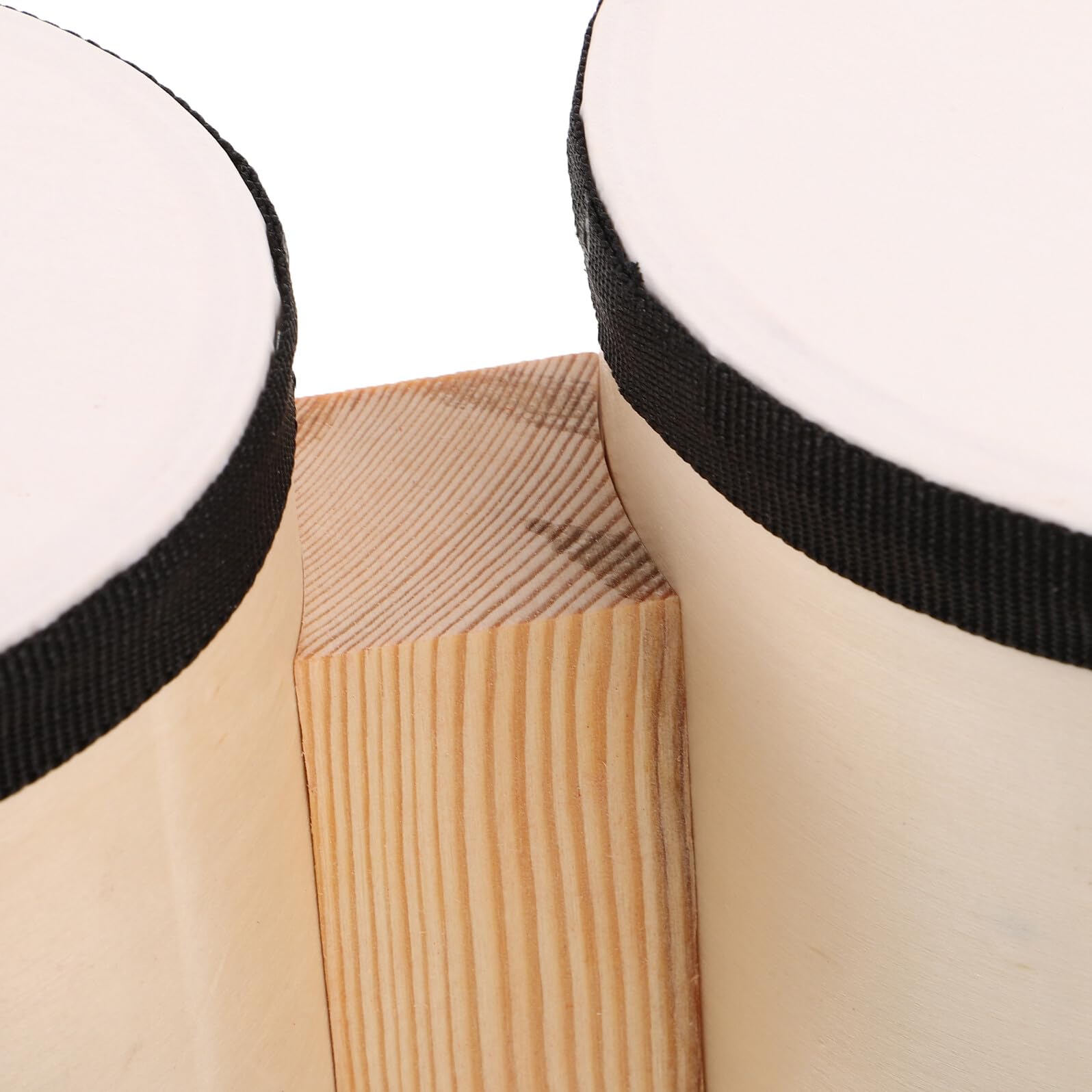 STOBAZA Bongós de Percusión Manual de Madera para Principiantes Juego de 2 Tambores de 5 y 6 Pulgadas con Baquetas Instrumento Portátil Adecuado para Educación Musical y Actividades