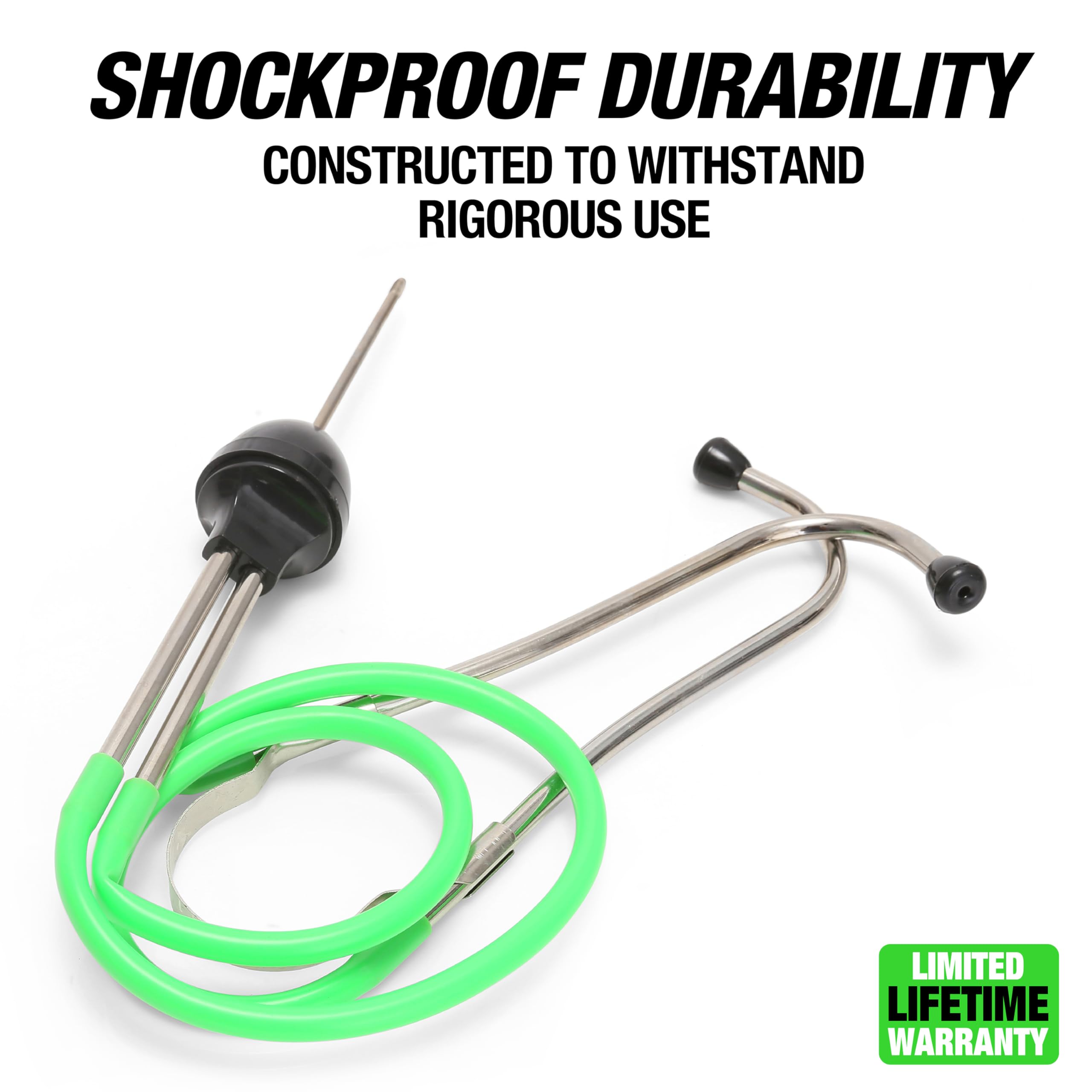 OEMTOOLS 25210 Mechanic's Stethoscope, Diagnose Engine Noise, Universal Fit, Automotive Diagnostic Tool for Mechanics and DIY Enthusiasts, High Sensitivity, Shockproof Construction