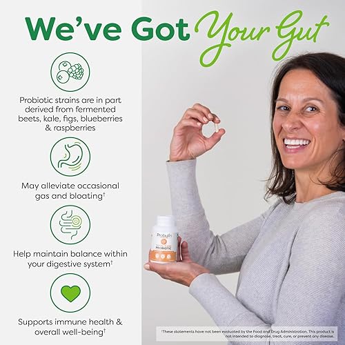 Miniatura 6 de Probulin Total Care - Suplemento probiótico, cápsulas probióticas para la salud intestinal, digestiva e inmunológica para hombres y mujeres, 20 mil