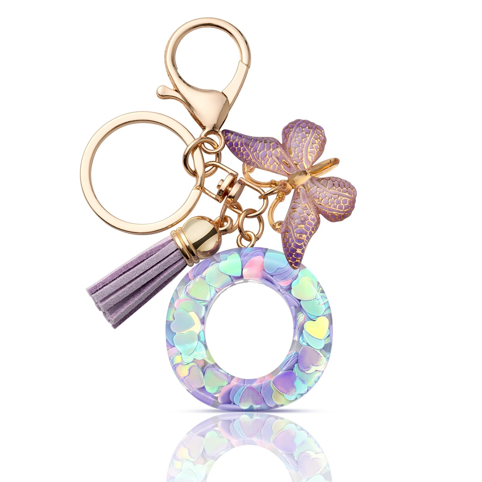 CHUQING Schlüsselanhänger Buchstabe Mädchen Schlüsselanhänger mit Anfangsbuchstaben Anhänger Schlüssel Letter Keychain für Frauen Damen