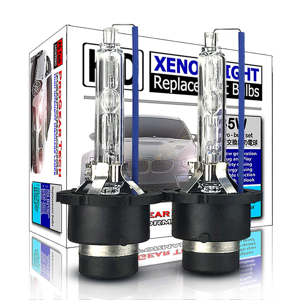 ProGear Tech Performance ECO-Friendly Product NON-Mercury Heavy Duty D4S D4R 6000K HID Xenon Headlight Replacement Bulbs (Pack of 2)