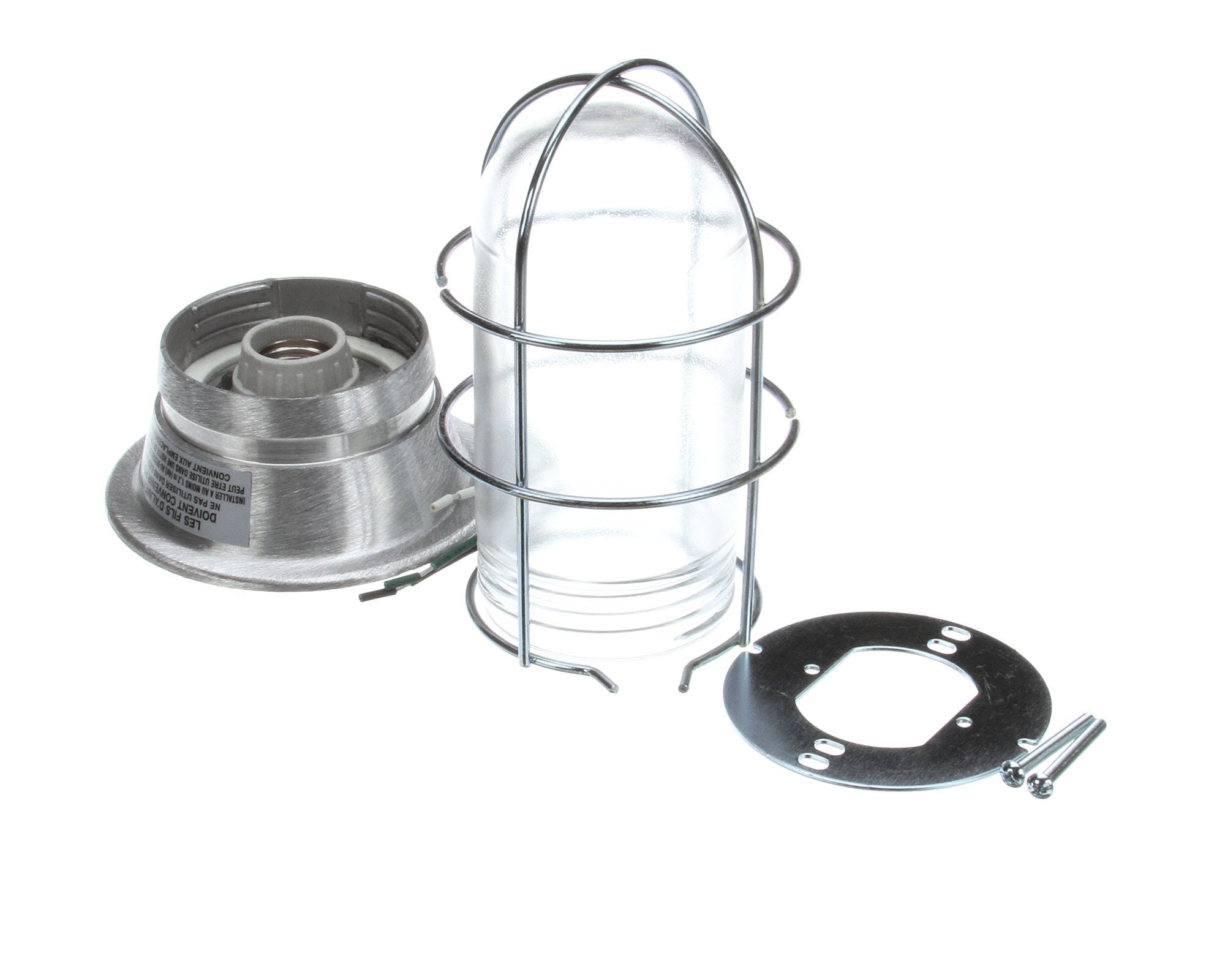 Component Hardware L55.1024 Tempered Light Globe with Canopy