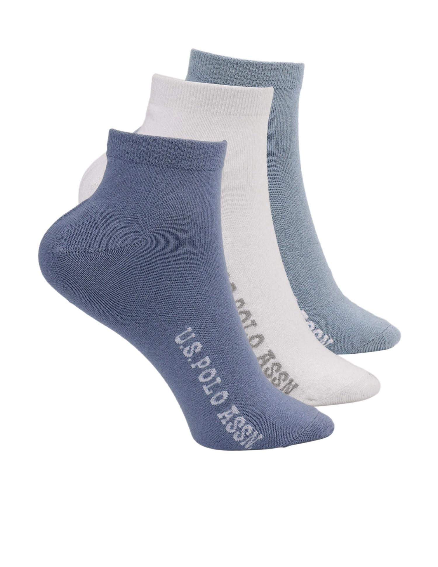 u.s. polo assn. Men’s ES009 Cotton Stretch Ankle Length Socks - Pack Of 3-picture-36