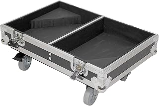 Pro-X Prox X-RCF-NX12SMA Stage Monitor Flight Case for 2 RCF NX 12-SMA with 4" Wheels (X-RCF-NX12-SMAX2W)