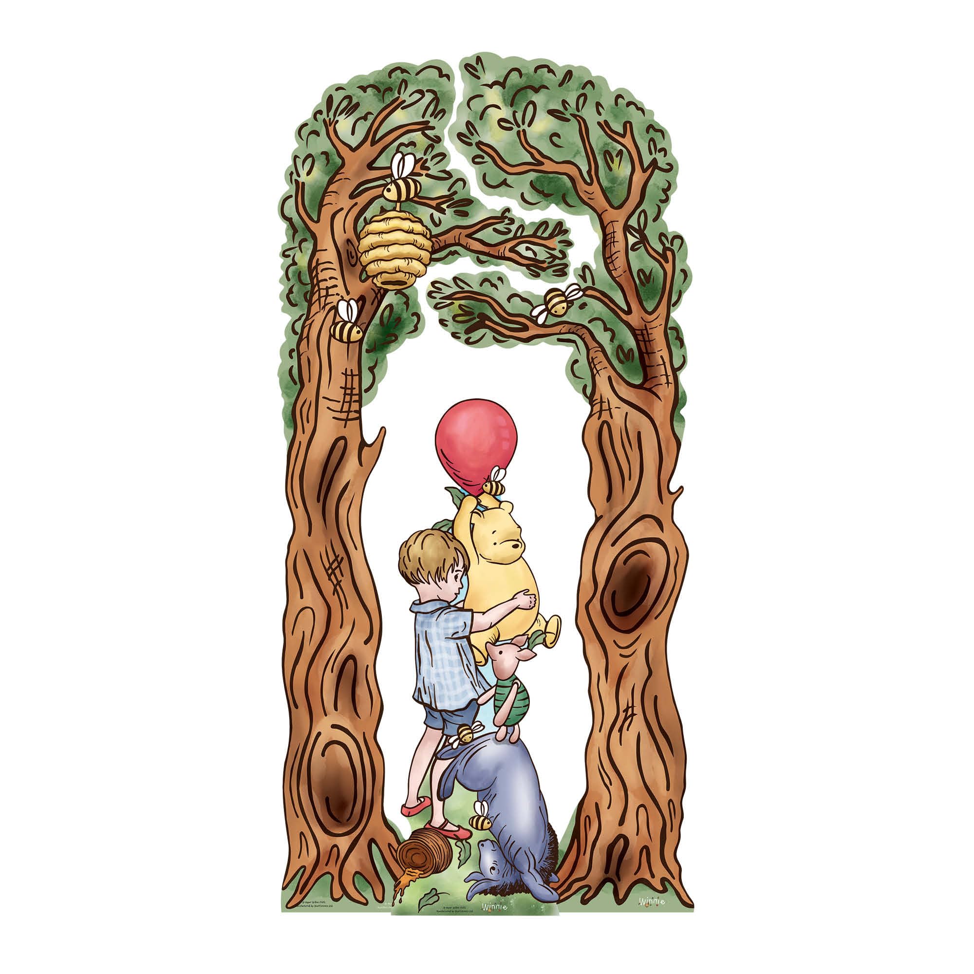 Star Cutouts SC4894 Winnie & Tree Arch Decorations Double Pack Cardboard Cutout 195cm – Party Decoration Set, Photo Backdrop & Event Display
