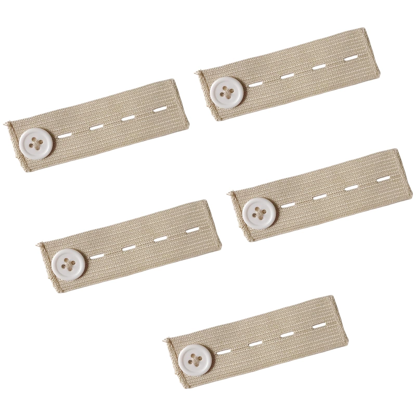 Yigzycn Unisex Khaki Stretchy Waistband Adjuster For Trousers Belt Extender Breathable Comfortable For Pregnancy Expandable Waistband Belt For Pants