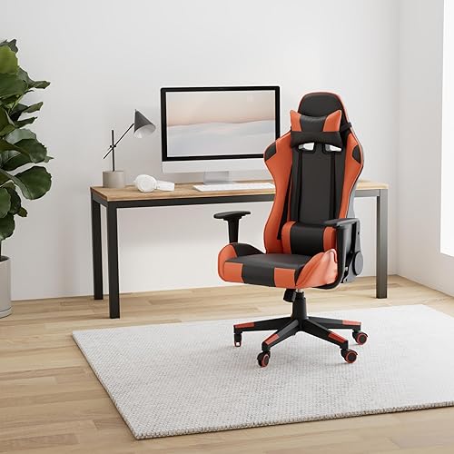 Miniatura 22 de Modern-Depo Black Virgo Zodiac - Silla de juegos con diseño ergonómico, giratorio y reclinable ajustable, capacidad de carga de 330 libras Virgo