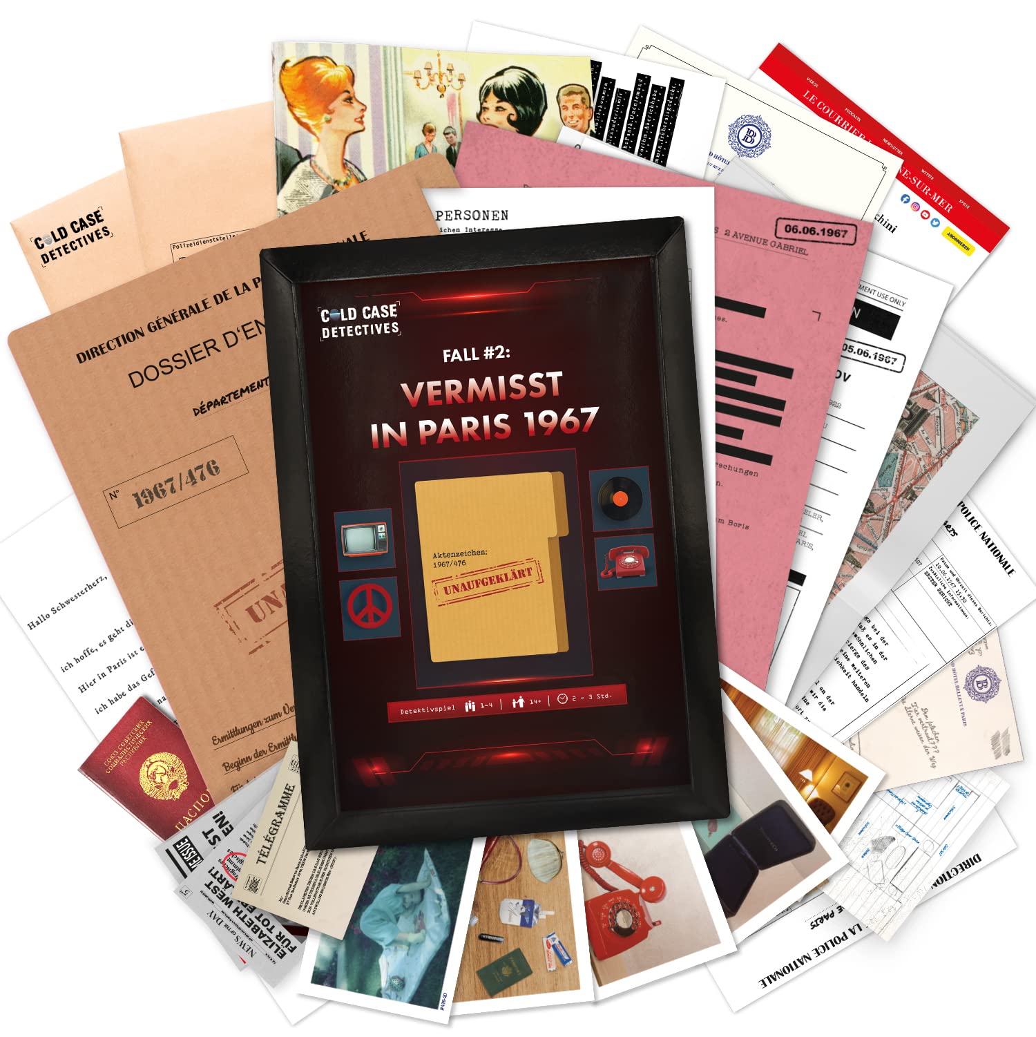 X-SCAPE - Cold Case Detectives Krimispiel - Fall #1 Tödlicher Sommer 1998 - EIN Escape Room Spiel & - Cold Case Detectives Krimispiel - Fall #2 Vermisst in Paris 1967 - Das Escape Room Spiel
