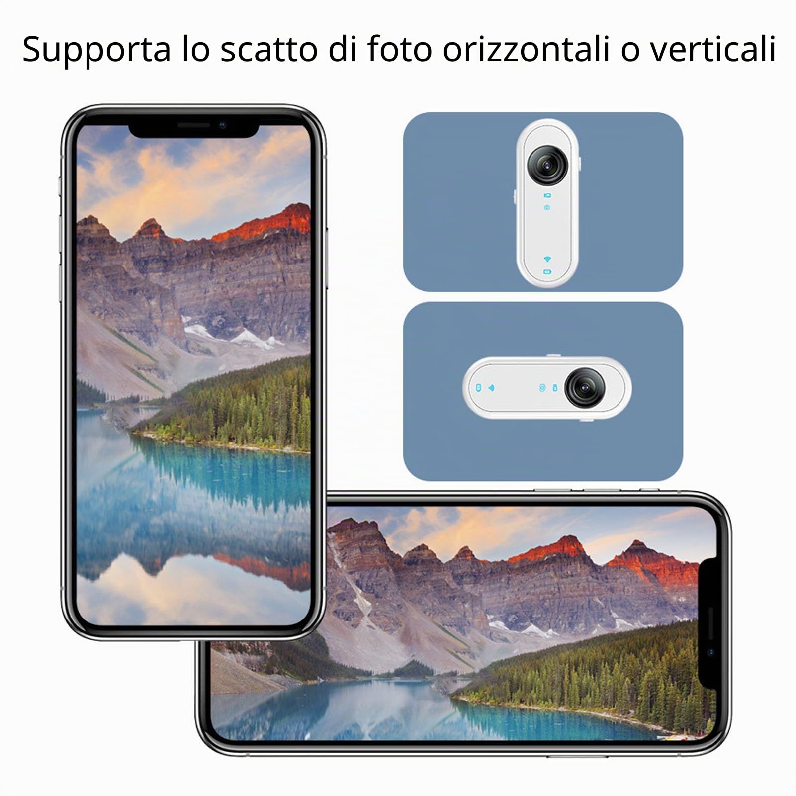 Videocamera per Vlogging WiFi 1080P, POV a Mani Libere Mini Action Camera Stabilizzazione EIS, Montaggio Magnetico Ovunque Mini Body Camera per Moto [con Copertura in Silicone