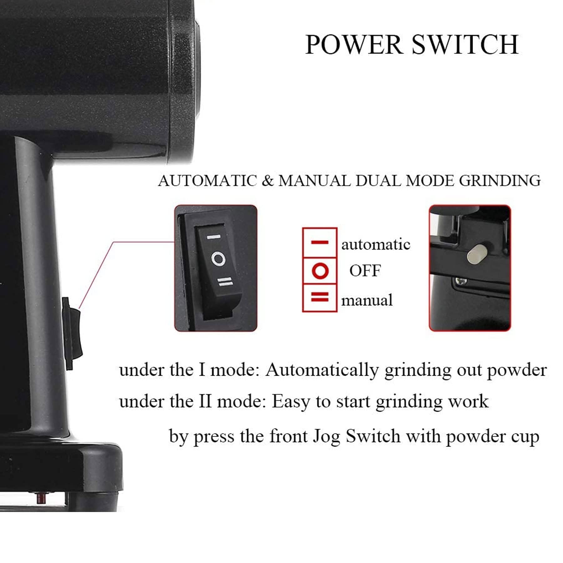 Przenośny domowy młynek do kawy Elektryczny młynek do kawy Młynek Automatyczny młyn Burr Młynek do ziaren kawy 5 poziomów Regulowany pojemnik na ziarna 250G little surprise