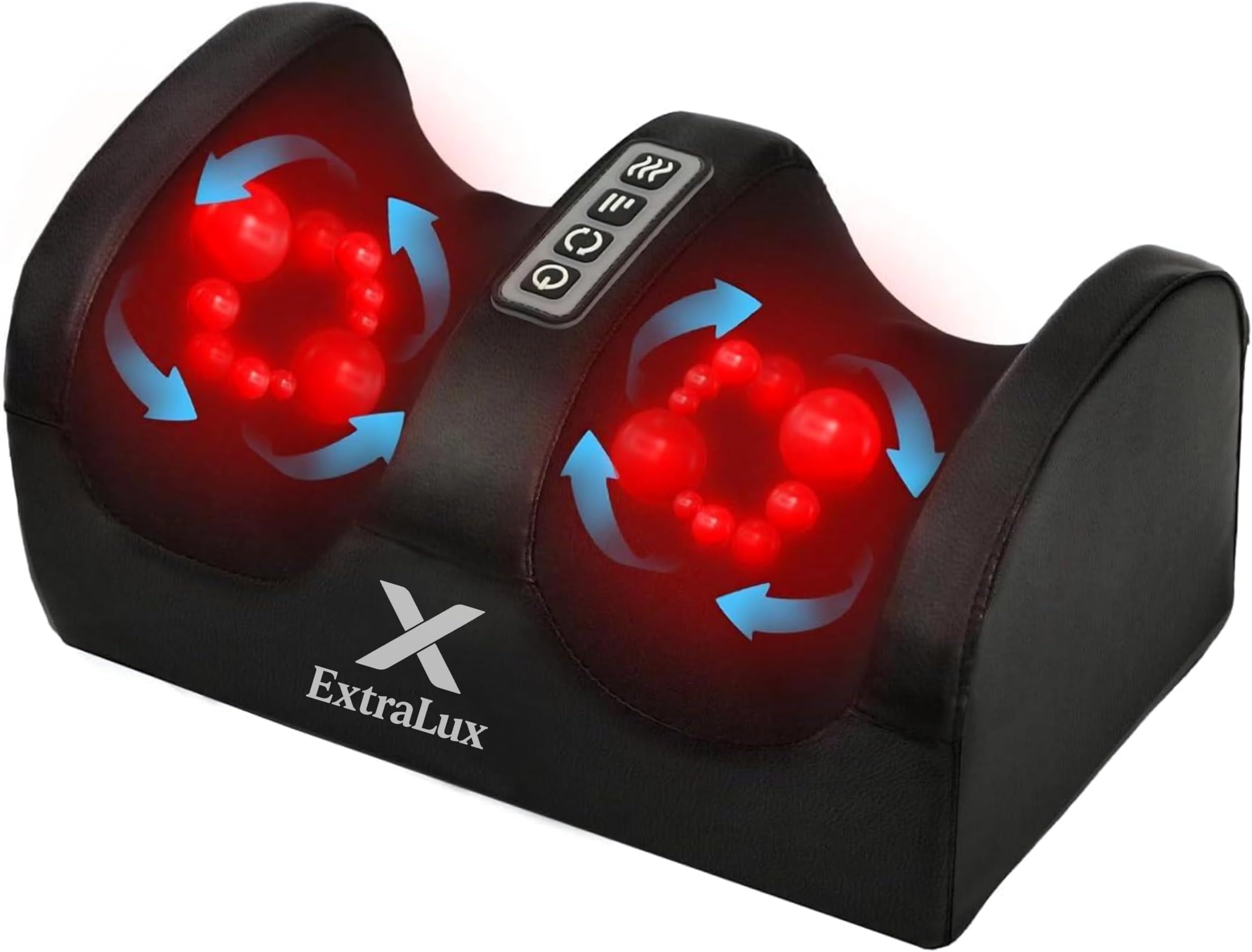 3D Shiatsu Foot and Calf Massager with Heat, Electric Leg Massager Machine, 3 Intensity Levels, Heat Therapy for Pain Relief, Black