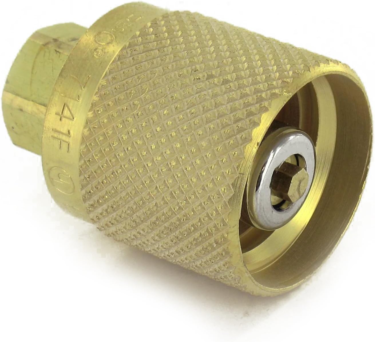 Rego 7141F Quick Disconnect Service Check Valve Connector, 1-1/4" ACME Female Inlet x 1/4" NPT Female Outlet