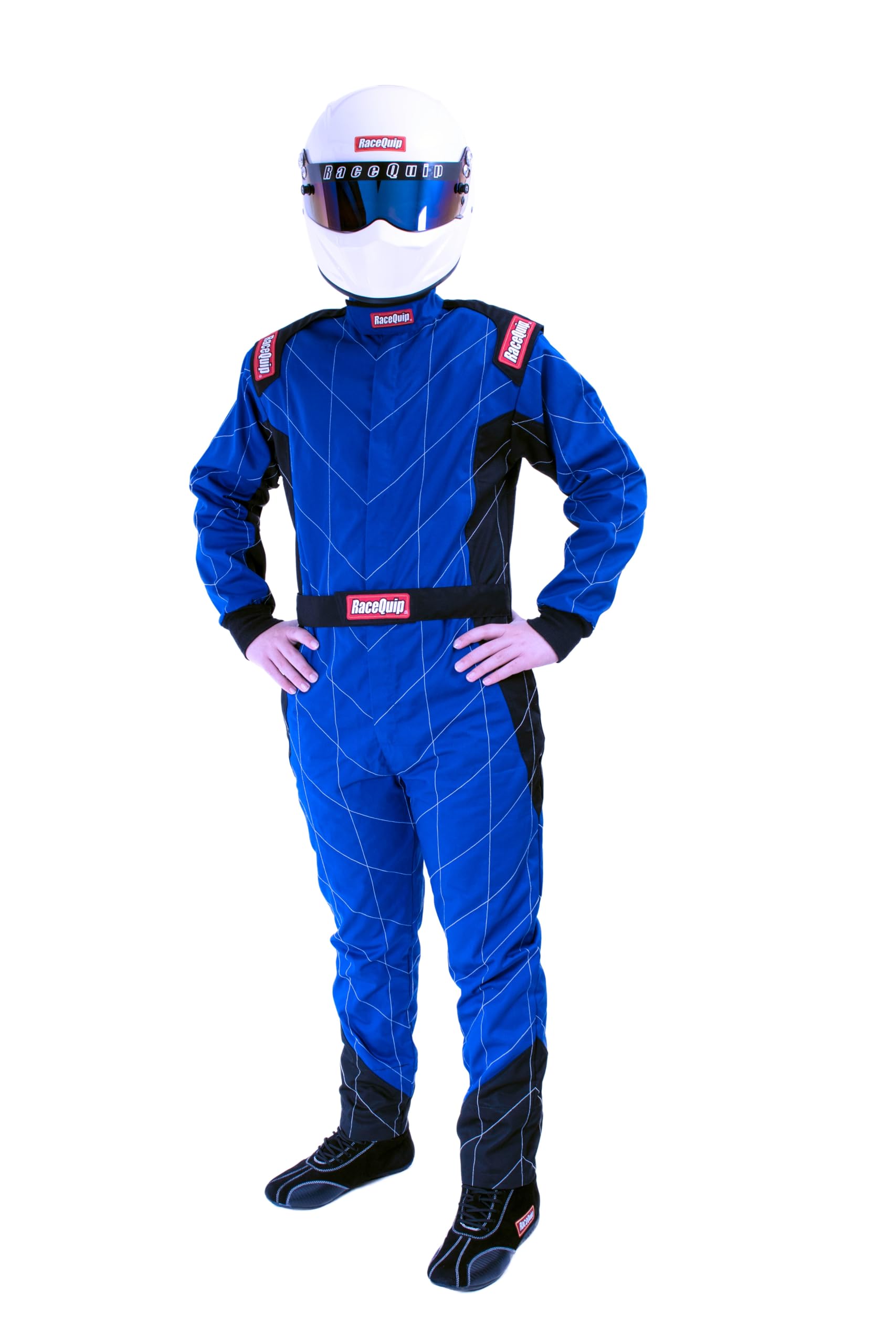 RaceQuip® 130927RQP Chevron-1 Driving Suit - SFI 3.2A/1 - Blue - 2XL