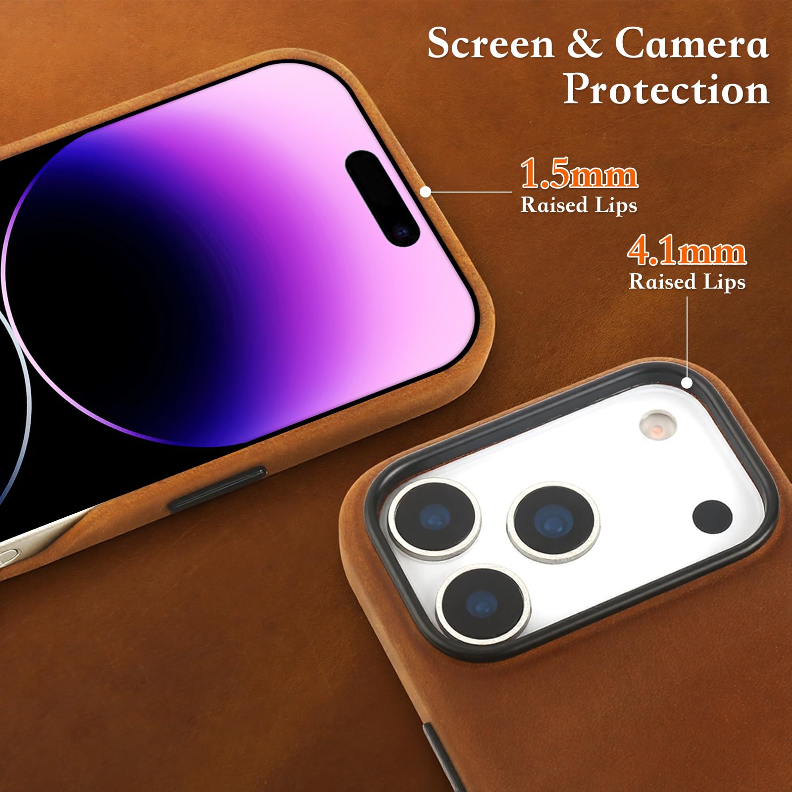 Amazon.co.jp: Synchro Bands レザーケース 対応 iPhone 17 Air(2025