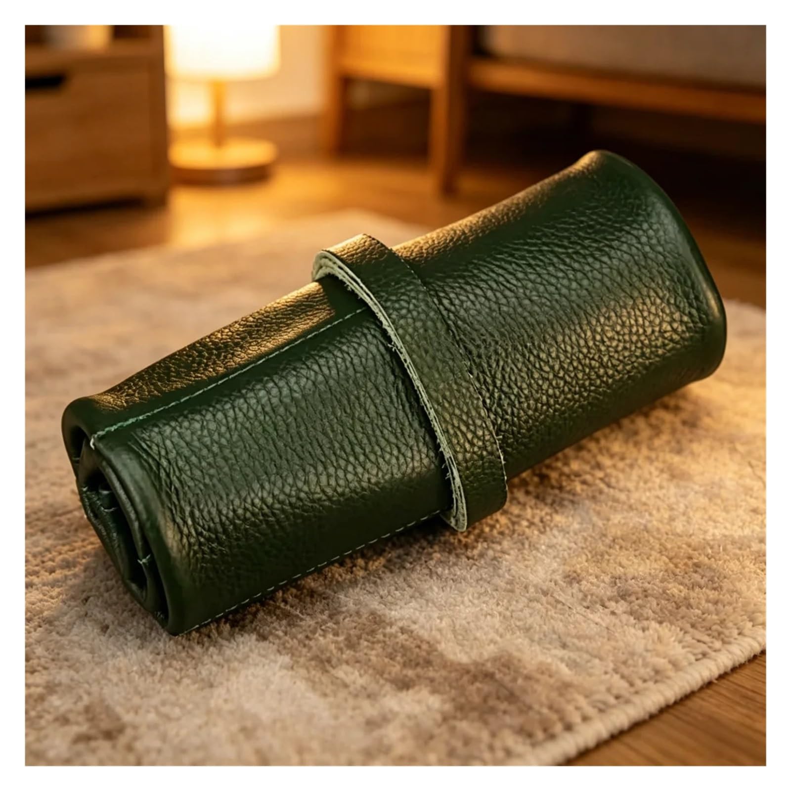 Custodia da viaggio for rotolo di orologio in pelle PU da 1 pz | Conserva e organizza più orologi da polso for i viaggi e la raccolta.(JT-77)