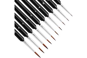 AIEX 9 Pieces Fine Detail Paint Brush