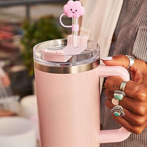 Miniatura 7 de 3 tapas de pajita, cubierta de popote Stanley de 0.4 pulgadas0.394 in, cubiertas de paja Stanley reutilizables, protector de popote Stanley,