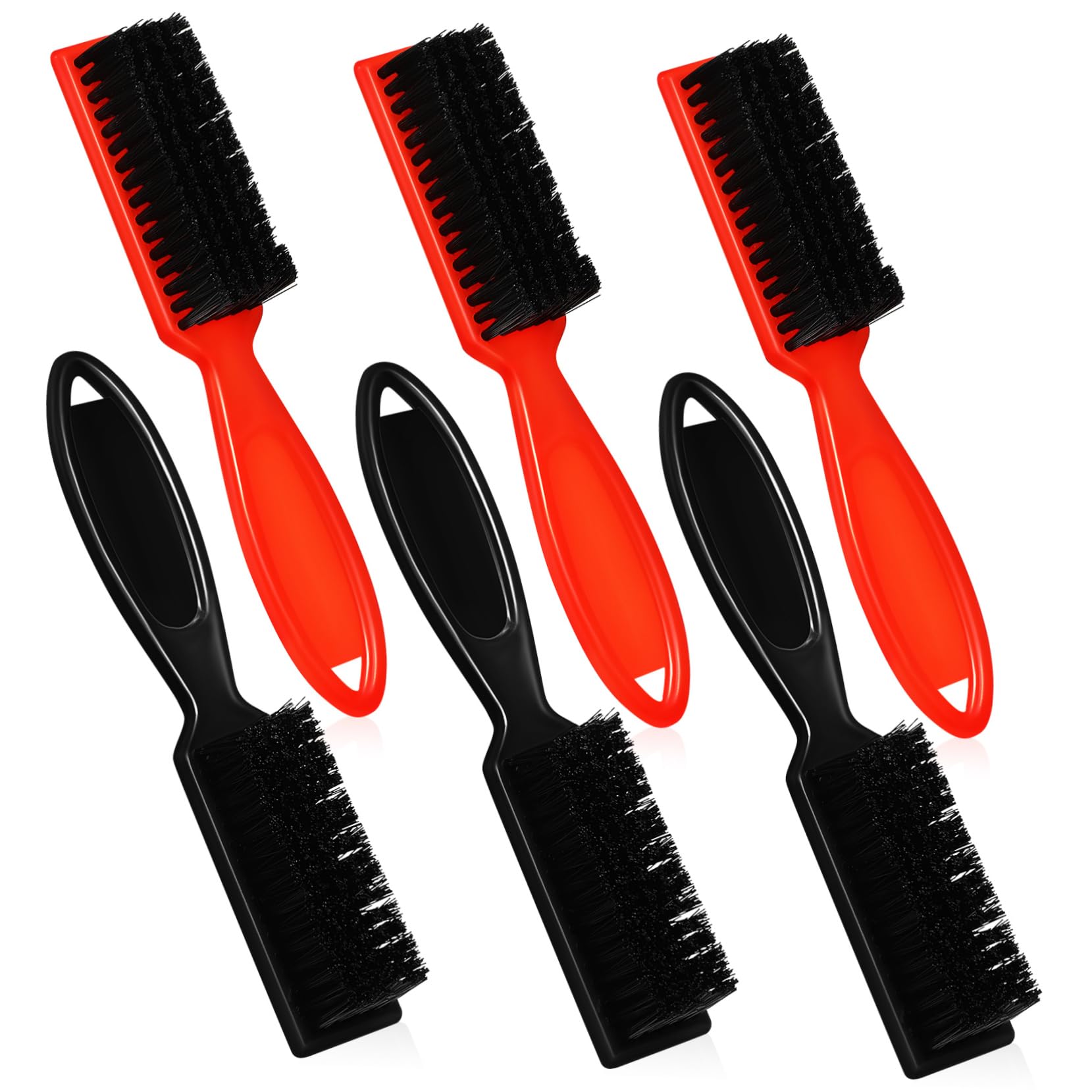 NULYLU Barber Accessories Set 6 Pcs Hair Clipper Trimmer Nylon Bristles Cleaning Tools Barber Handle Cleaning Hair Clipper Brush