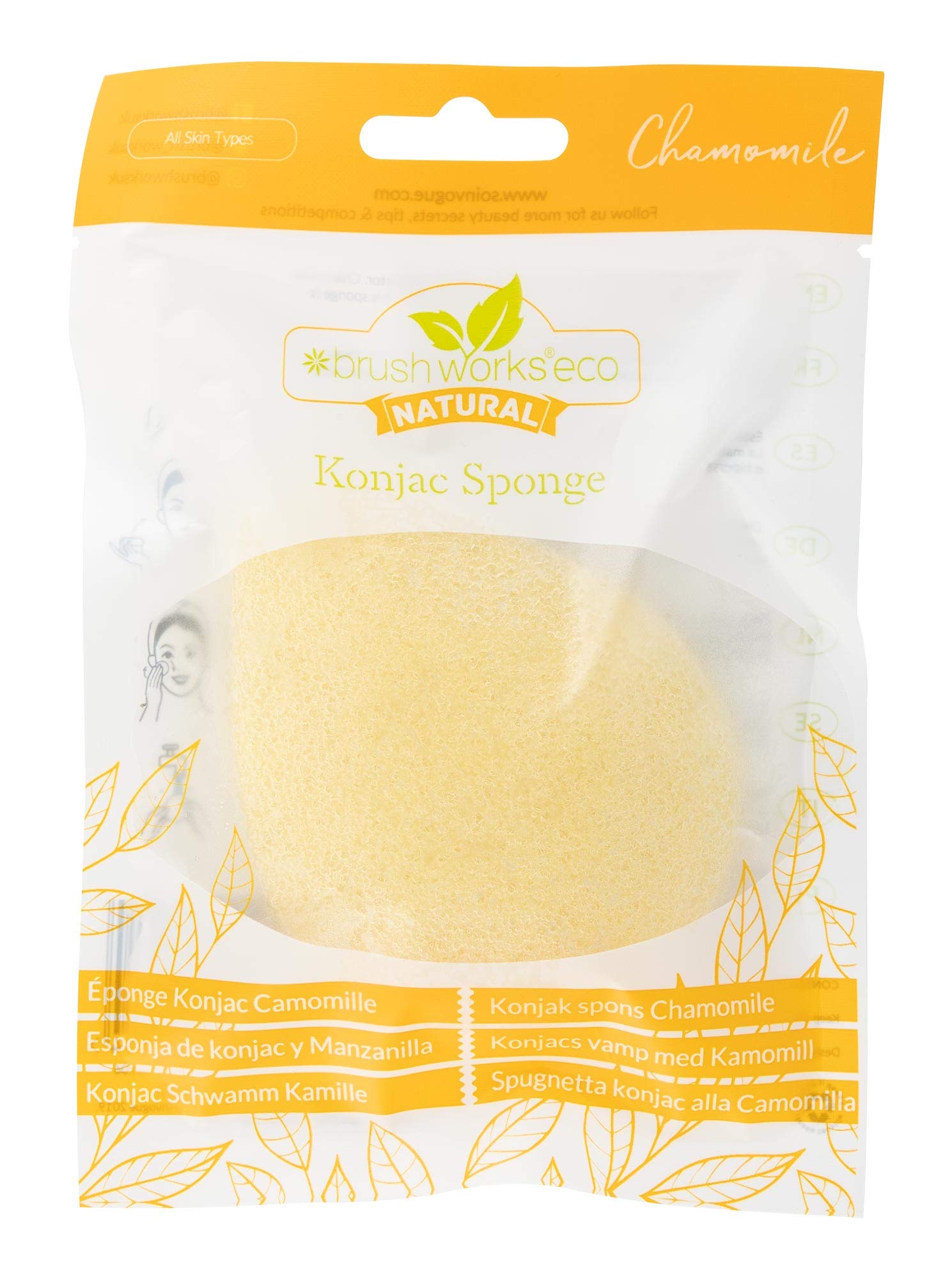 Brushworks Konjac Sponge - Chamomile