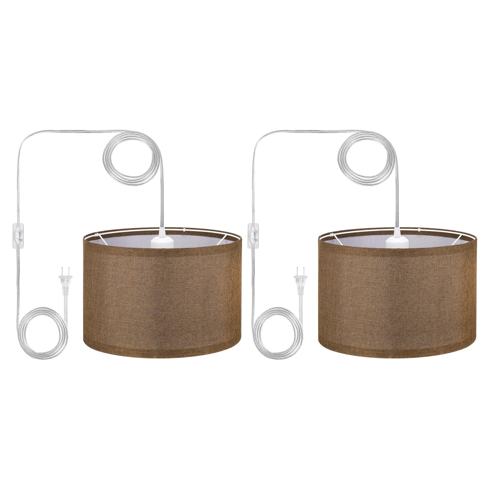 Plug In Pendant Light PATIKIL Plug-in Pendant Light - 15ft Rope Cord ...