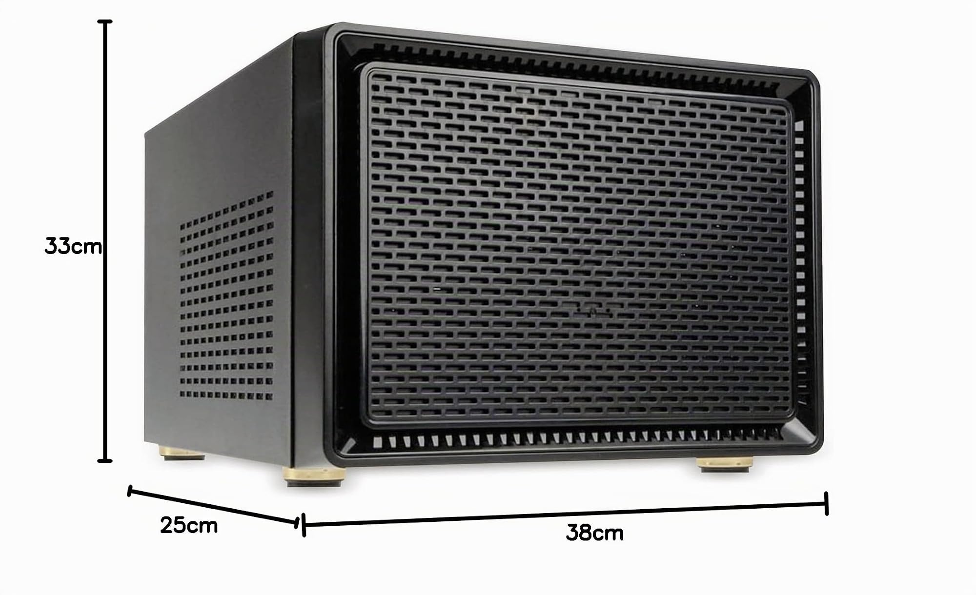 Kolink GEKL-006 Midi-Tower Negro Carcasa de Ordenador - Caja de Ordenador (Midi-Tower, PC, De plástico, Acero, Micro-ATX,Mini-ITX, Negro, 16,5 cm)