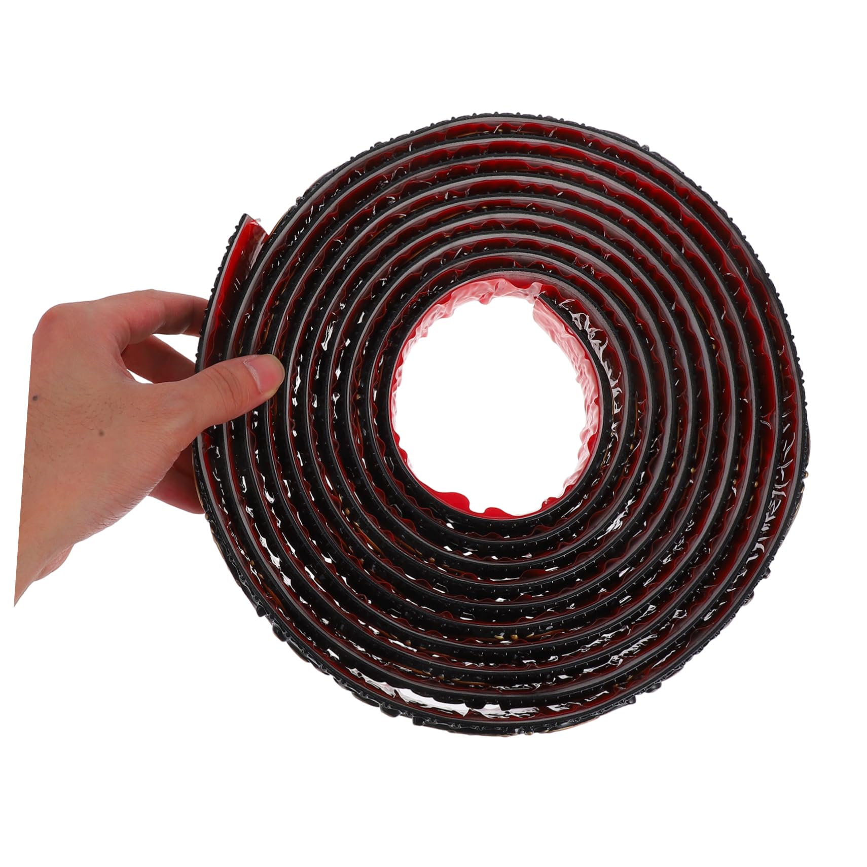 Moldura de Pared Autoadhesiva de Pvc Negro Textura Realista