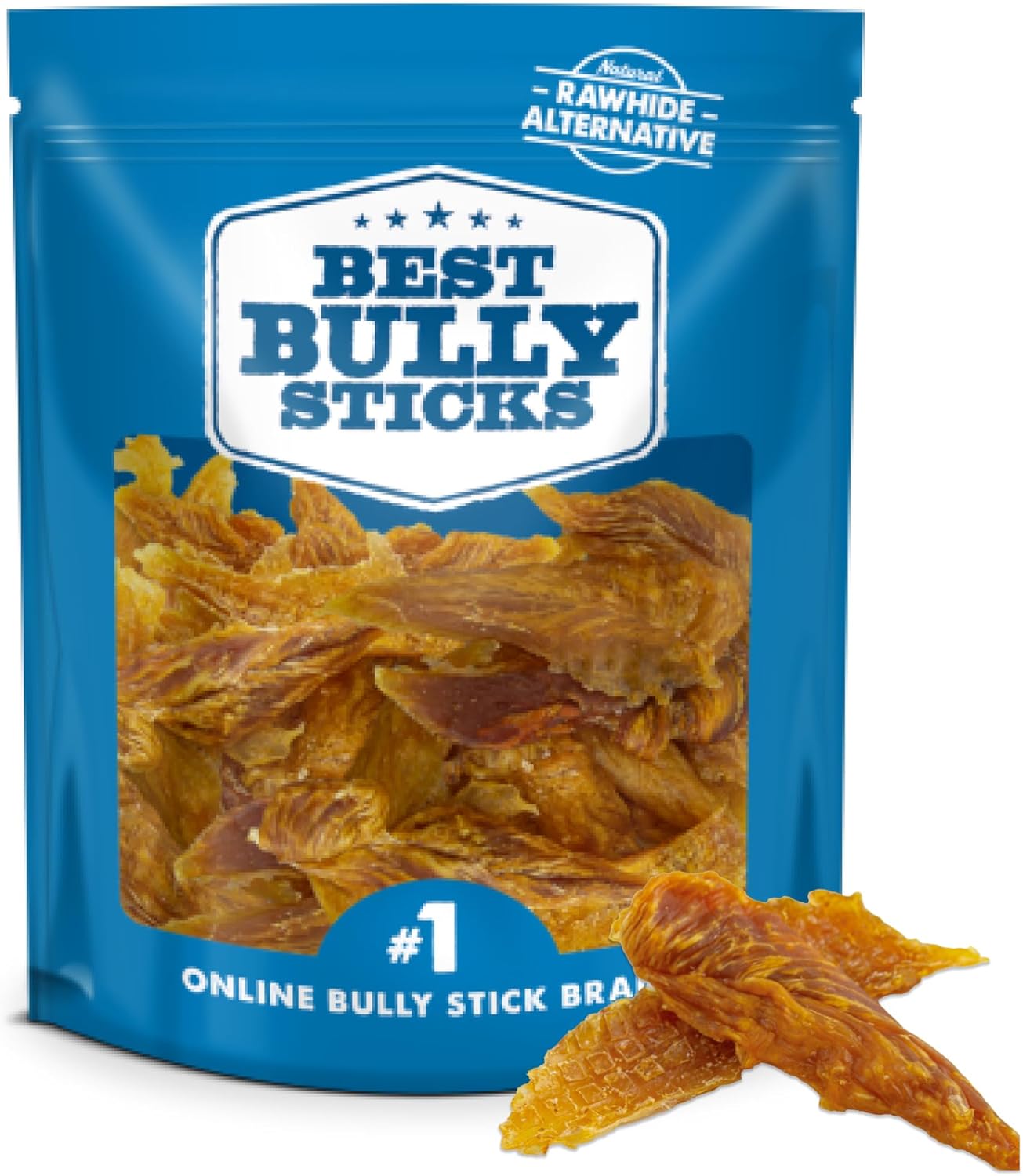 Best Bully Sticks Chicken Fillets, All-Natural Jerky Dog Treats - 24 oz (Pack of 1) Bag of Premium Chicken Strips for Dogs - High-Protein, Limited Ingredient Jerky Treats