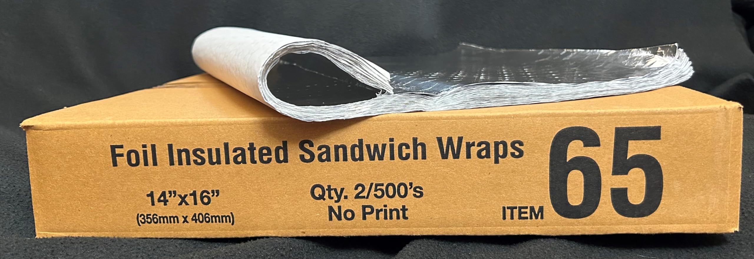 Insulated Cushion Foil Paper Sandwich Wrap 14" x 16", 1,000 wraps