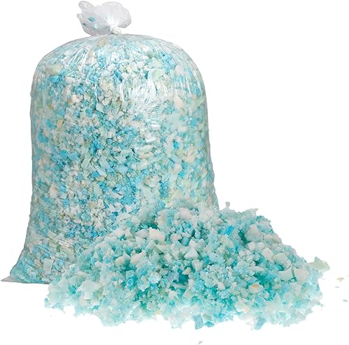uxcell Relleno de espuma viscoelástica triturada, espuma de relleno de puf de 5 libras para sillas de puf, cojines, sofás, almohadas y más,