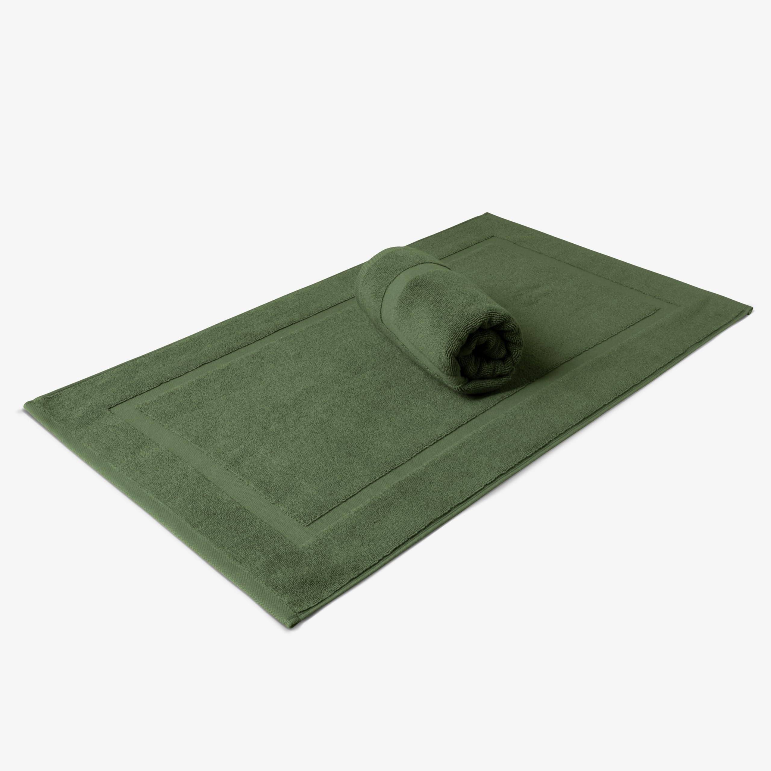 SALBAKOS 100% Turkish Cotton Bath Mat Set 2-Piece - 20x34 inch, Hotel & Spa Collection, Soft, Absorbent, Long Lasting, Durable Bathroom Rugs | Made in