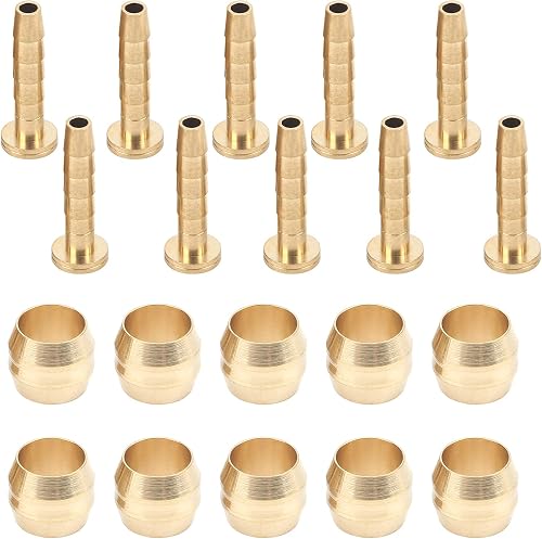 Disc Brake Olive, Copper Hydraulic Brake Olive Bicycle Brake Hose Olive and Connecting Insert Kit for MT200 / M315 / M355 / M365 / M395 / M396 / M445 / M446 / M447 Bicycles And