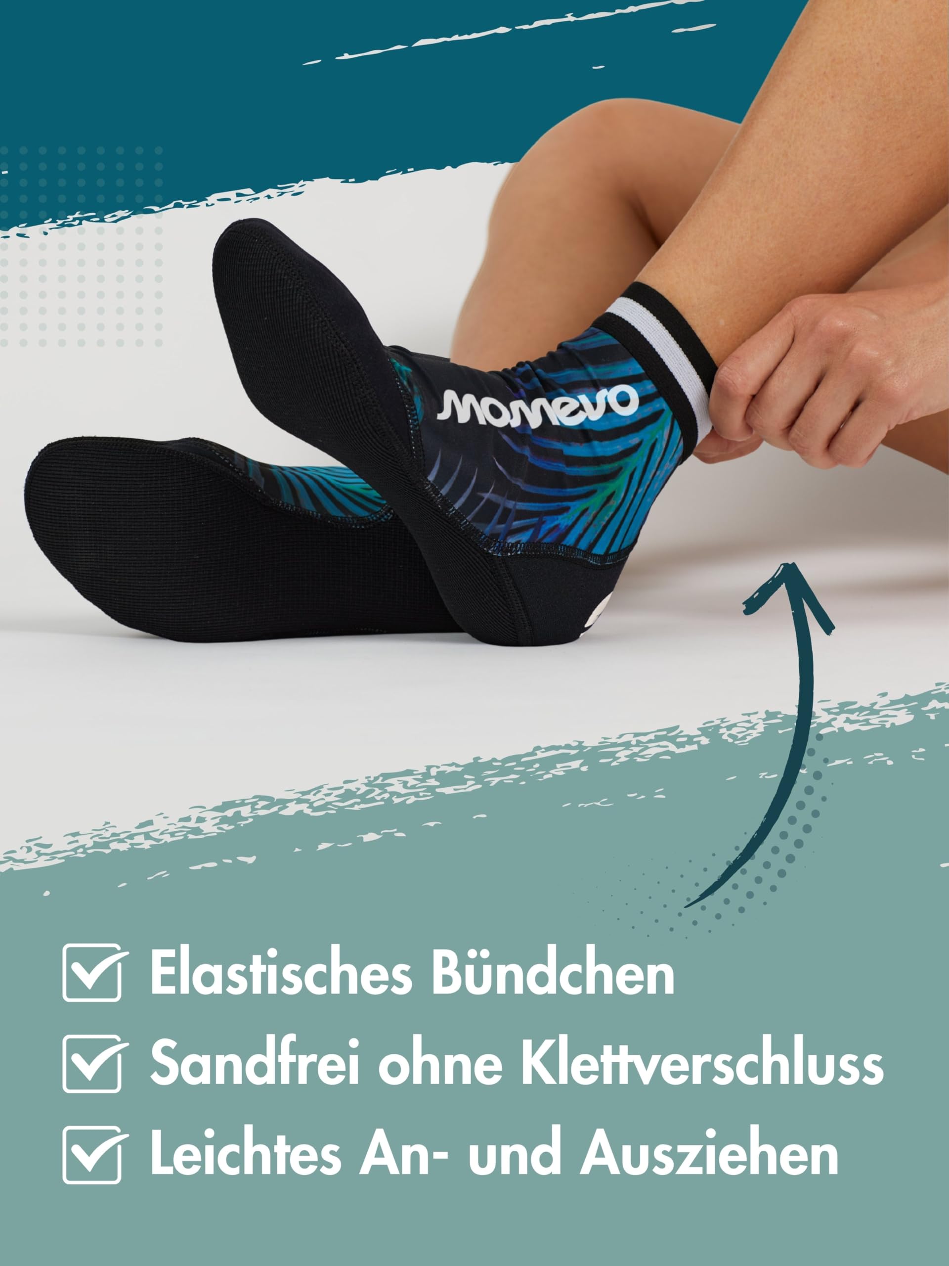 Beachmates Beachvolleyball Socken - schützende Beachsocken aus Neopren und Elasthan - idealer Kälte und Hitzeschutz