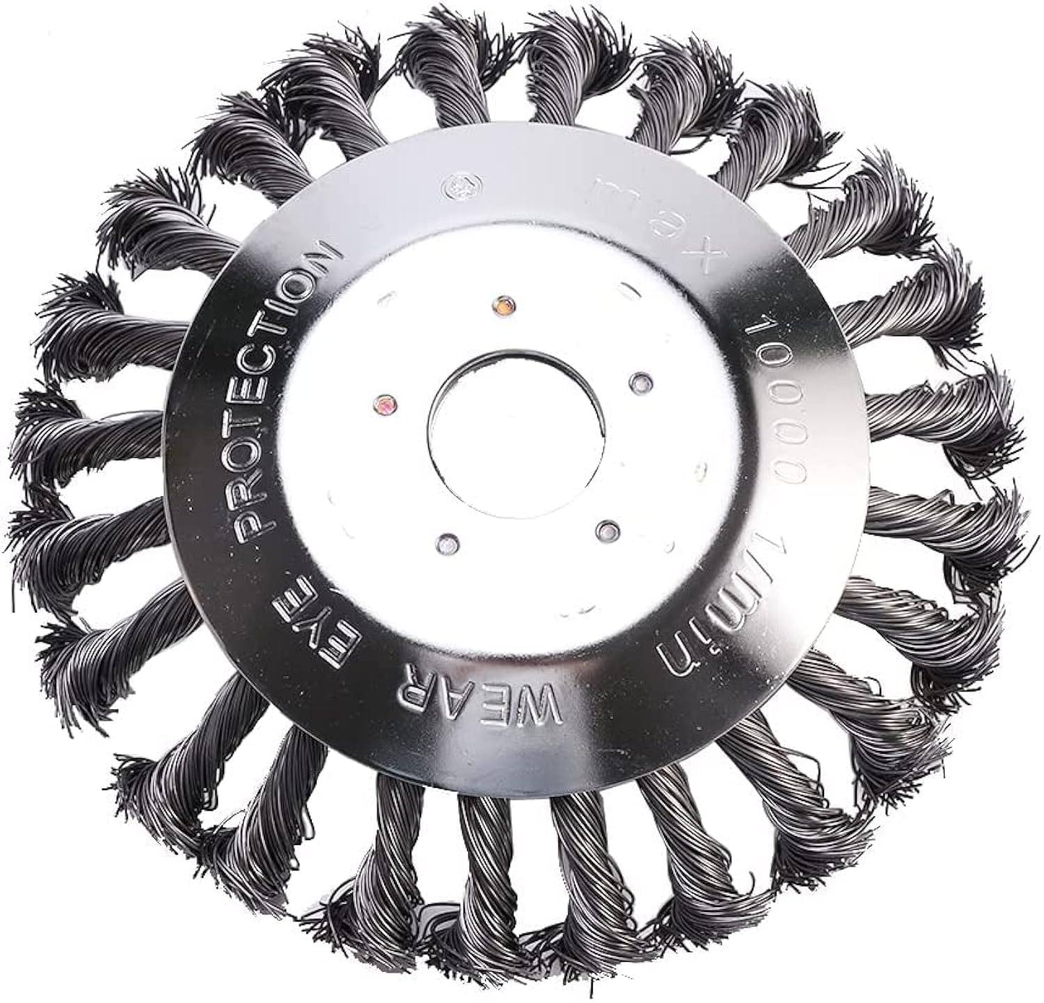 YUET Cepillo Desbrozadora 150 x 25,4mm Profesional 6 Pulgadas Cabezal de Cortadora de Césped Circular, Redondo de Rueda Alambre Acero Cabeza Recortadora Accesorios de Jardín Deshierbe Hierbas