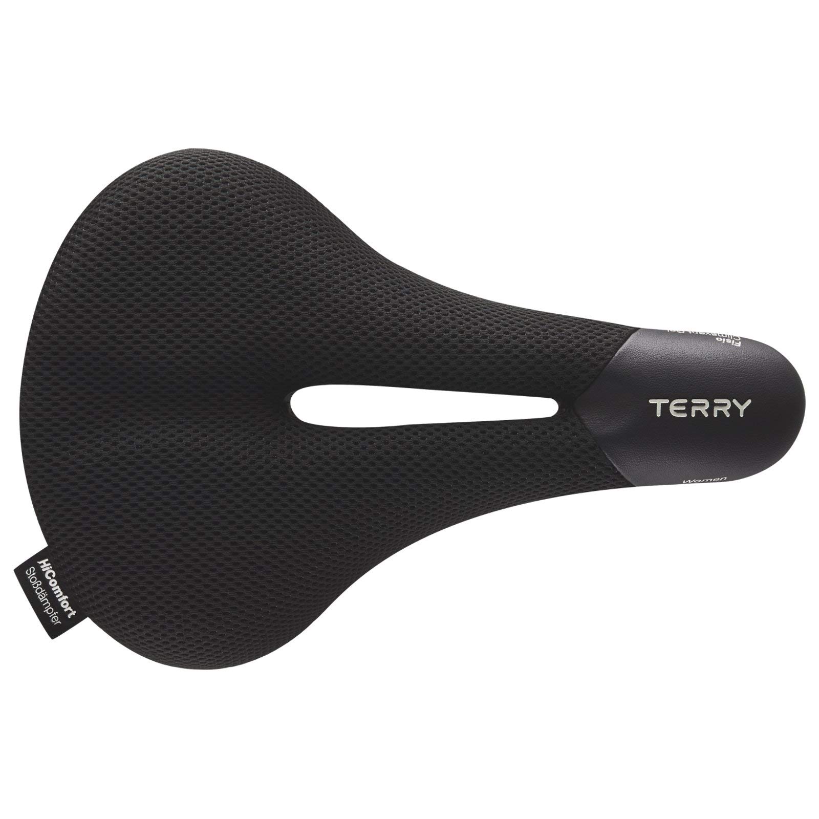 Terry Fisio ClimaVent Gel Woman Sattel mit Light FeC Stahl-Gestell und ClimaVent Obermaterial in der Farbe Schwarz, Sitzbreite: 9cm - 12cm, 423 003 75