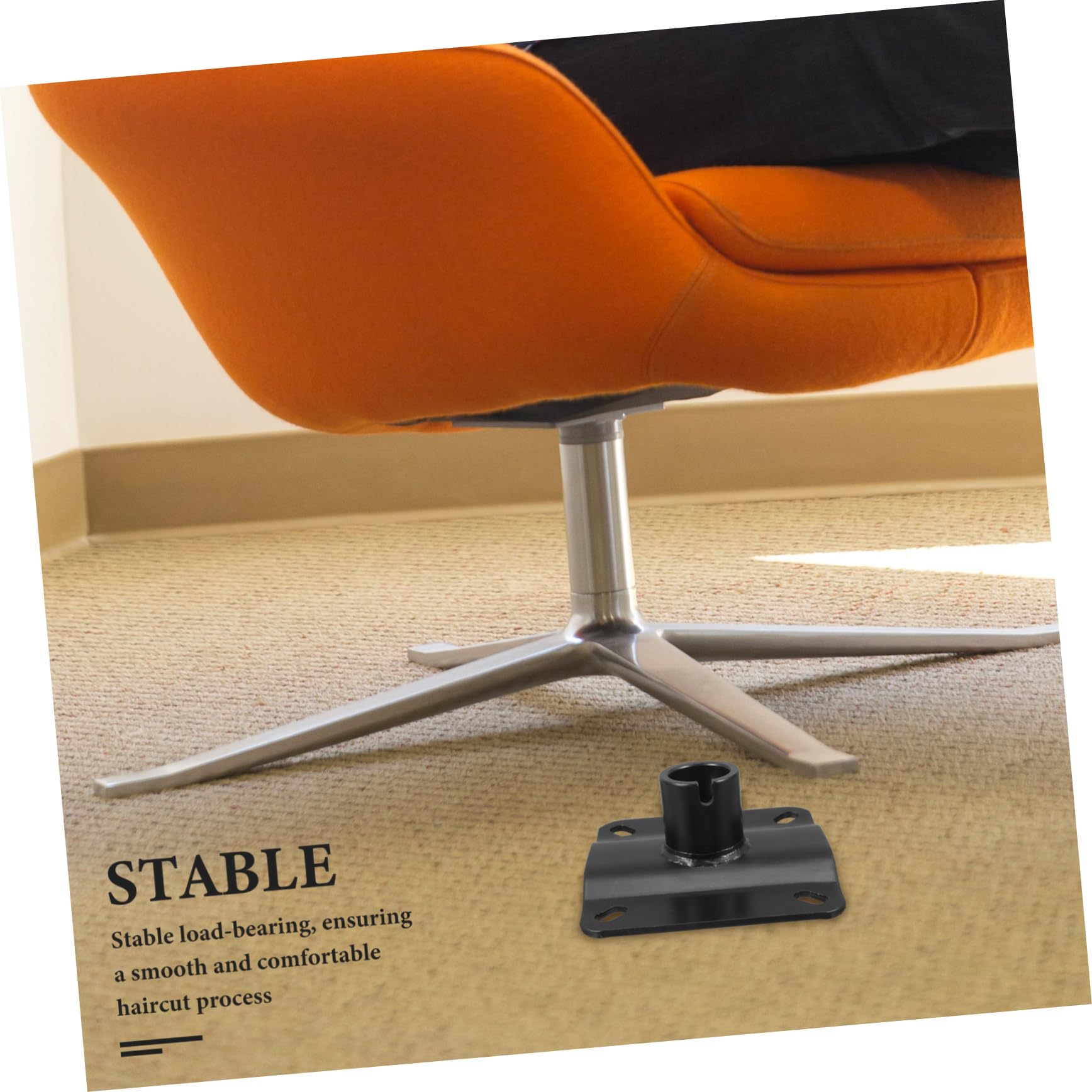 Sewroro Schwergängiges Pedal für Friseurstühle Hydraulikstuhlbefestigung Stuhlverbinder Stuhlbefestigungen Ersatzteile für Friseurstühle Metallverbinder für Stühle