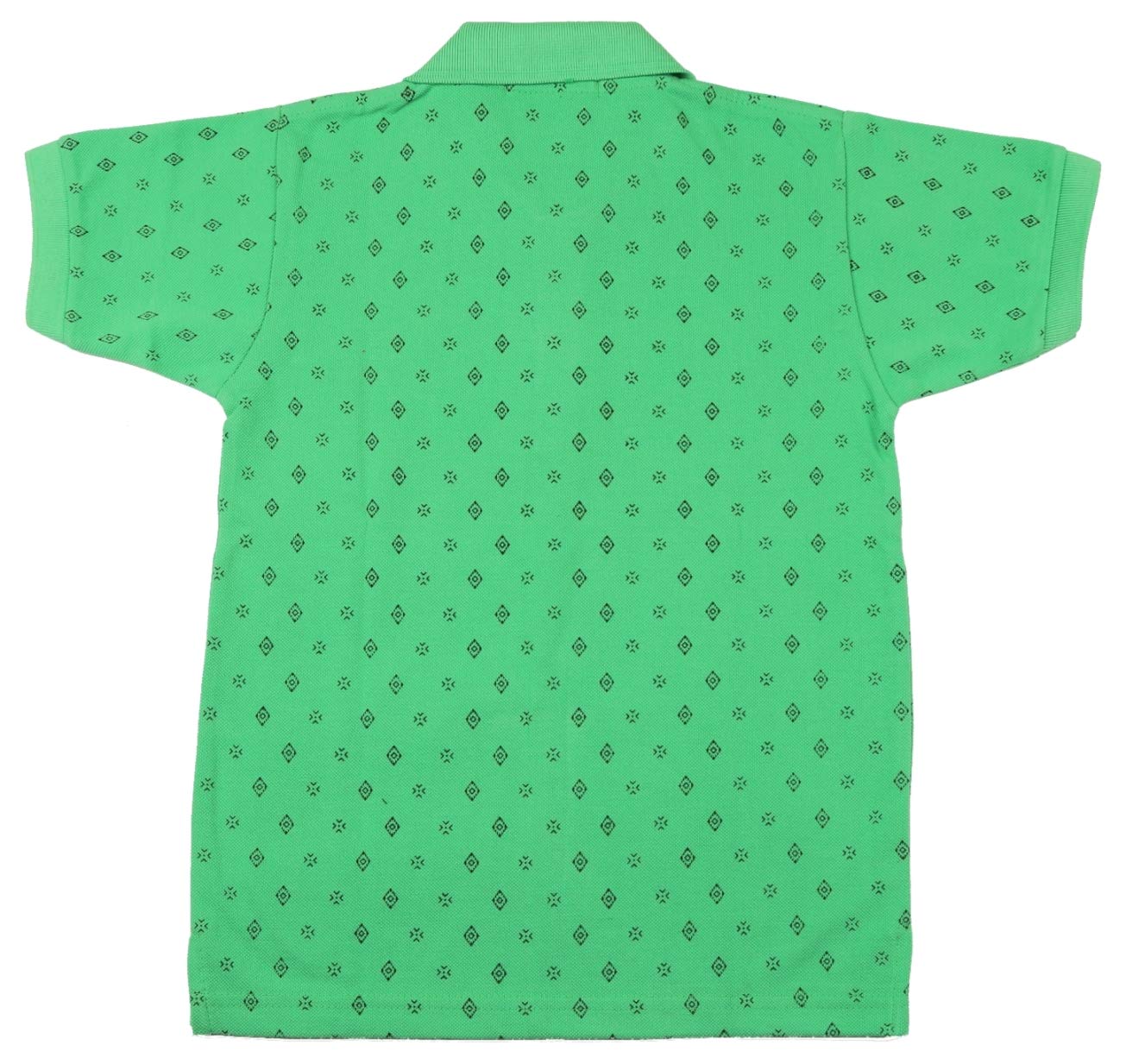 NeuVin Boys' Cotton Polo T-Shirts | Solid & Printed Designs | Regular Fit for Kids | Half Sleeve Tees for Casual Wear on Jeans, Lower, shorts (Pack of 2) Sky Blue, Green - Image 6 thumbnail