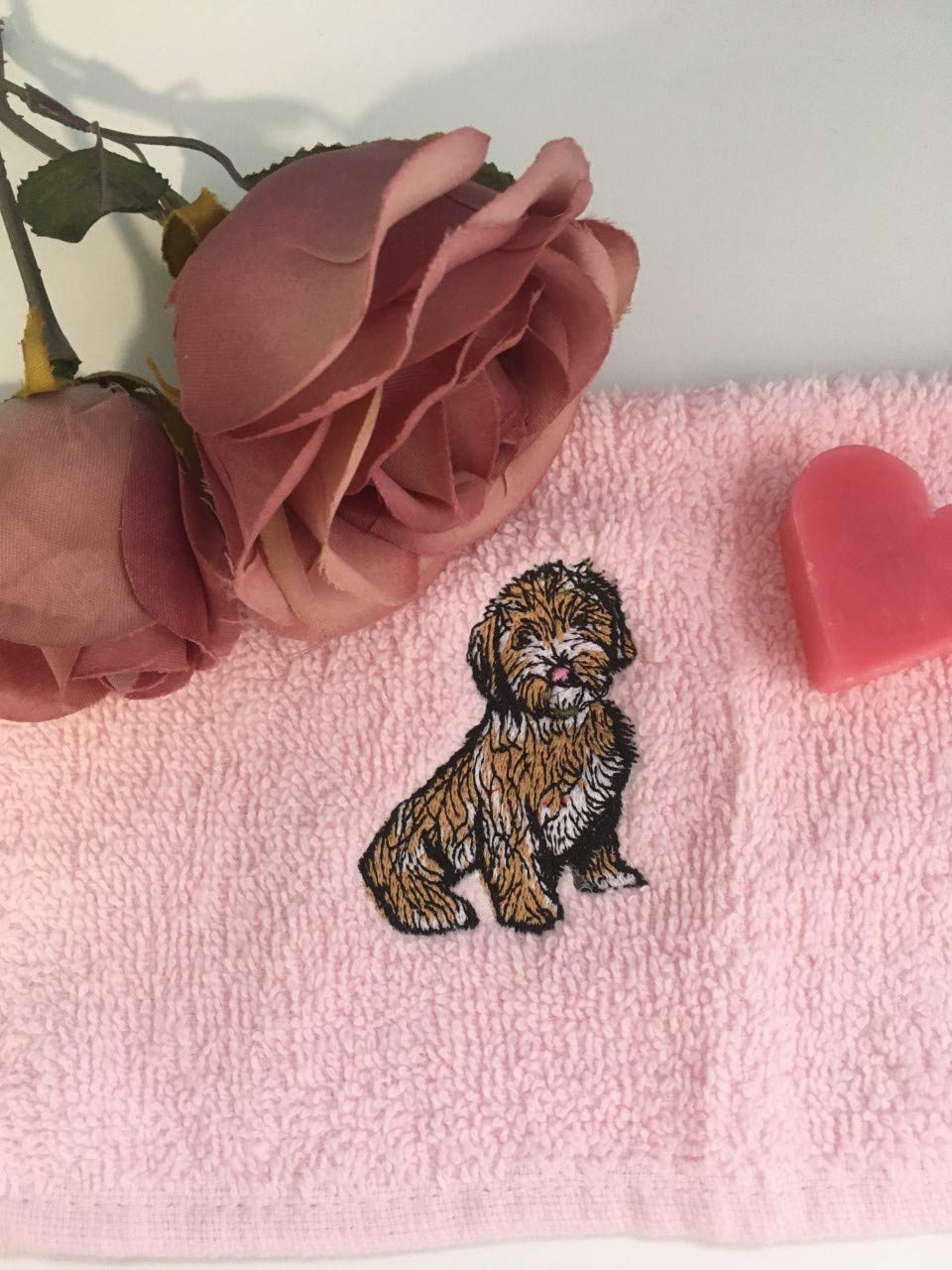 Cockapoo, flannel,face cloth, wash cloth, gift set, for cockapoo lovers