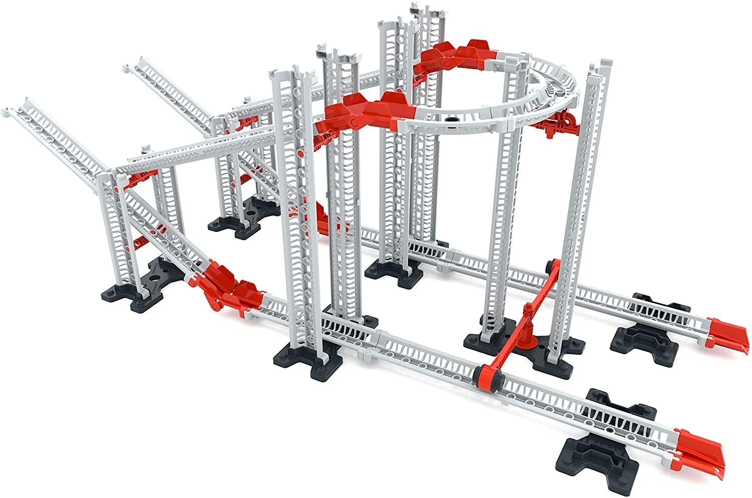 Clementoni 59304 Action & Reaction Glow Effect - Kit de construcción de Pista de Bolas con Bolas Luminosas para niños a Partir de 8 años