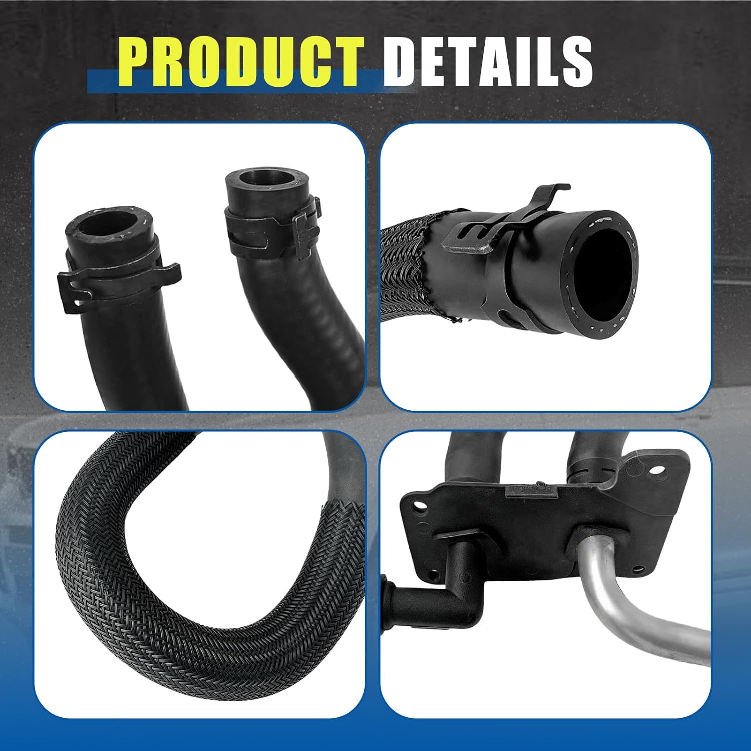Heater Hose Set Assembly 55038032AK 55038032AE Compatible with Jeep Grand Cherokee 5.7L V8 2011-2017 Compatible with Dodge Durango 2011-2014